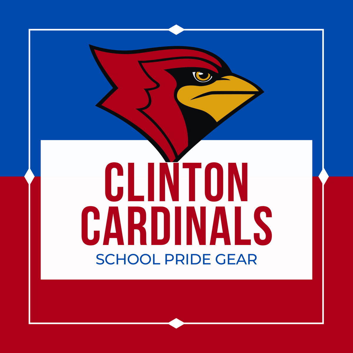 Clinton Cardinals School Pride Gear – M4 Tumblers and More