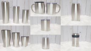 Tumbler sizes and styles currently offered in my shop.