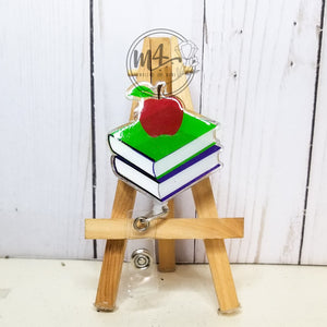 Books with Apple Badge Reel