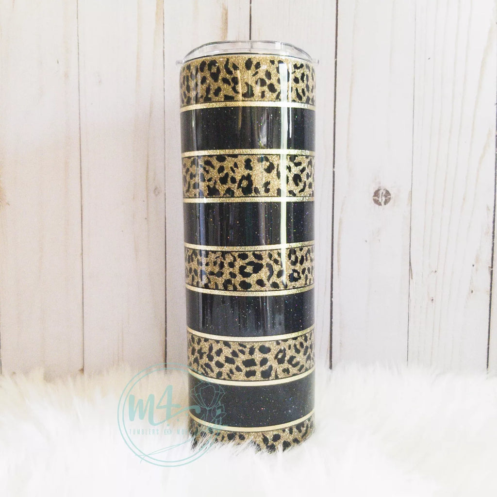 Leopard Striped Tumbler Cup – TheGlitterPress