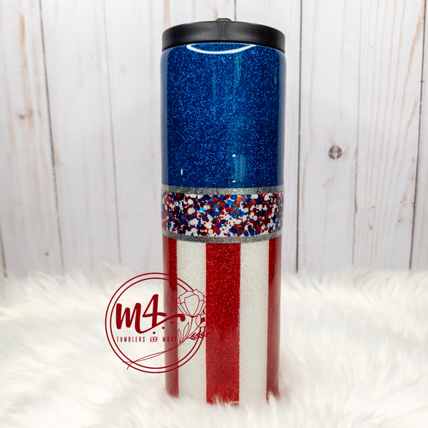 Red, White, and Blue Tumbler